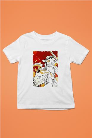 Bleach Baskılı Beyaz Unisex Beyaz Çocuk Tişört - Tshirt