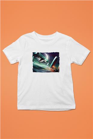Bleach Baskılı Beyaz Unisex Beyaz Çocuk Tişört - Tshirt