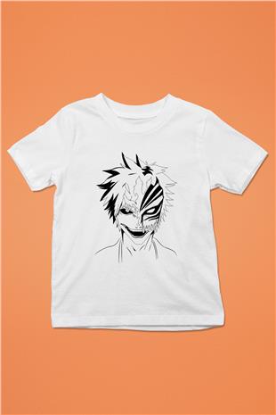 Bleach Baskılı Beyaz Unisex Beyaz Çocuk Tişört - Tshirt
