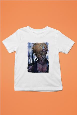 Bleach Baskılı Beyaz Unisex Beyaz Çocuk Tişört - Tshirt