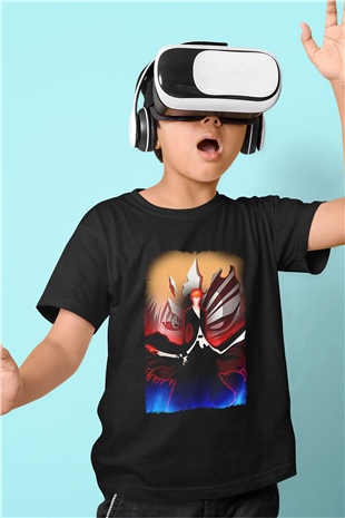 Bleach Baskılı Unisex Siyah Çocuk Tişört - Tshirt