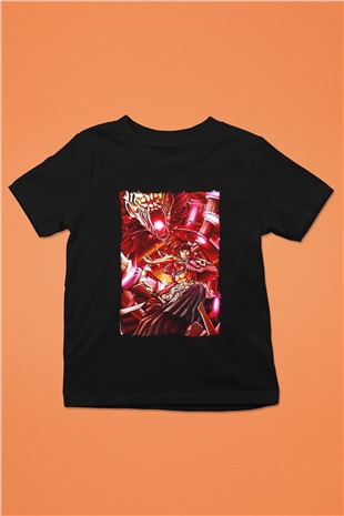 Bleach Baskılı Unisex Siyah Çocuk Tişört - Tshirt