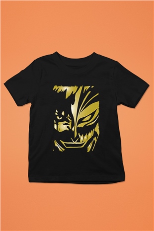 Bleach Baskılı Unisex Siyah Çocuk Tişört - Tshirt