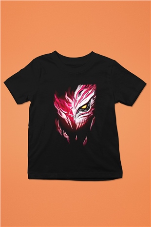 Bleach Baskılı Unisex Siyah Çocuk Tişört - Tshirt