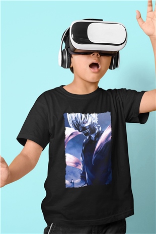 Bleach Baskılı Unisex Siyah Çocuk Tişört - Tshirt