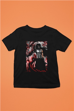 Bleach Baskılı Unisex Siyah Çocuk Tişört - Tshirt