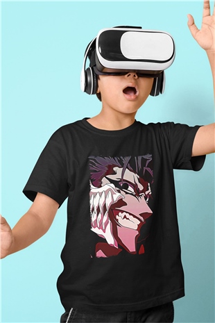 Bleach Baskılı Unisex Siyah Çocuk Tişört - Tshirt