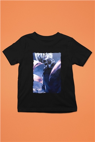 Bleach Baskılı Unisex Siyah Çocuk Tişört - Tshirt