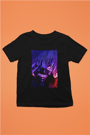 Bleach Baskılı Unisex Siyah Çocuk Tişört - Tshirt