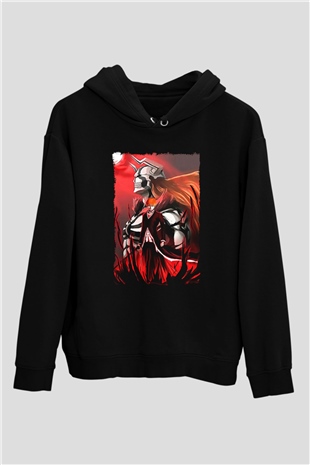 Bleach Baskılı Unisex Siyah Hoodie
