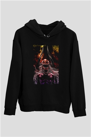 Bleach Baskılı Unisex Siyah Hoodie