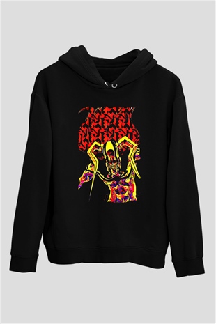 Bleach Baskılı Unisex Siyah Hoodie