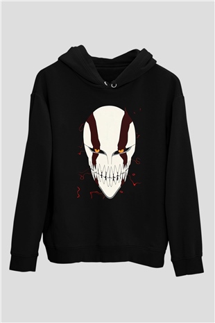 Bleach Baskılı Unisex Siyah Hoodie