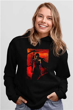 Bleach Baskılı Unisex Siyah Hoodie