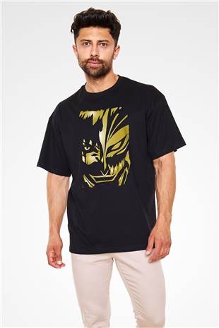 Bleach Baskılı Unisex Siyah Oversize Tişört - Tshirt