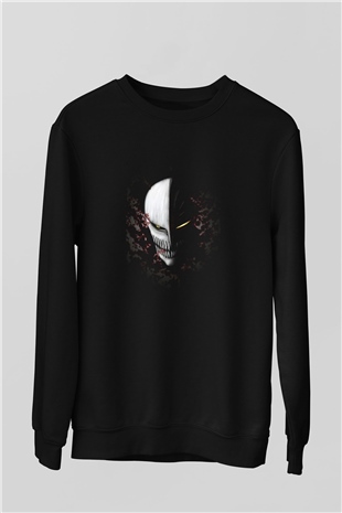 Bleach Baskılı Unisex Siyah Sweatshirt