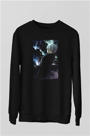 Bleach Baskılı Unisex Siyah Sweatshirt