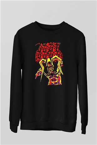 Bleach Baskılı Unisex Siyah Sweatshirt