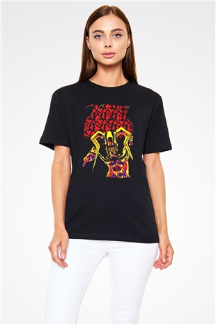 Bleach Baskılı Unisex Siyah Tişört - Tshirt