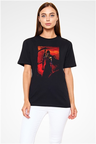 Bleach Baskılı Unisex Siyah Tişört - Tshirt