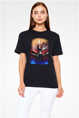 Bleach Baskılı Unisex Siyah Tişört - Tshirt