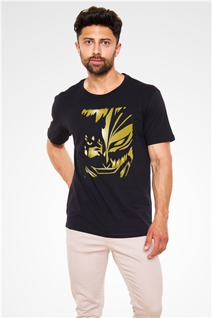 Bleach Baskılı Unisex Siyah Tişört - Tshirt