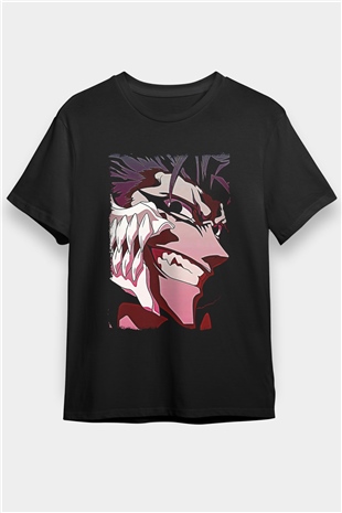 Bleach Baskılı Unisex Siyah Tişört - Tshirt