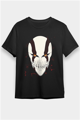 Bleach Baskılı Unisex Siyah Tişört - Tshirt