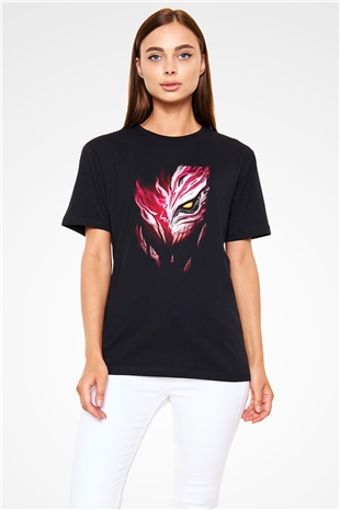 Bleach Baskılı Unisex Siyah Tişört - Tshirt
