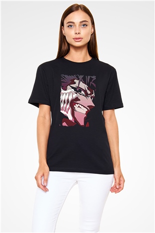 Bleach Baskılı Unisex Siyah Tişört - Tshirt