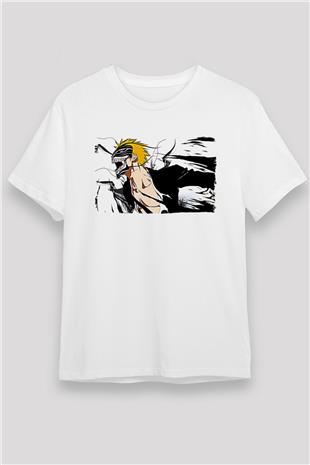 Bleach Unisex Baskılı Beyaz Tişört - Tshirt