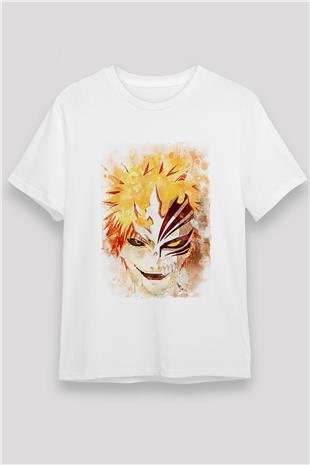Bleach Unisex Baskılı Beyaz Tişört - Tshirt