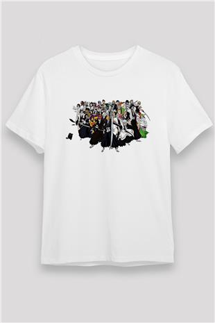 Bleach Unisex Baskılı Beyaz Tişört - Tshirt