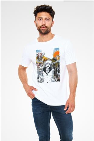 Bleach Unisex Baskılı Beyaz Tişört - Tshirt
