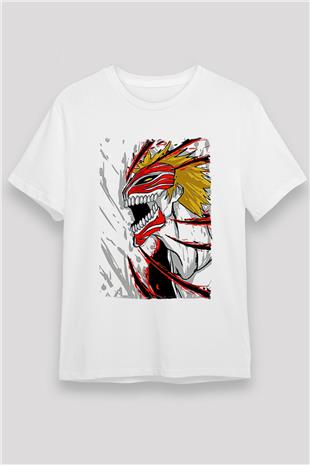 Bleach Unisex Baskılı Beyaz Tişört - Tshirt