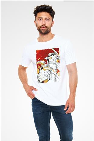 Bleach Unisex Baskılı Beyaz Tişört - Tshirt
