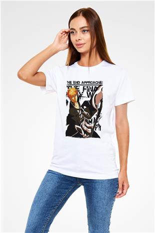 Bleach Unisex Baskılı Beyaz Tişört - Tshirt
