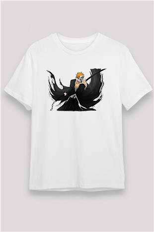 Bleach Unisex Baskılı Beyaz Tişört - Tshirt