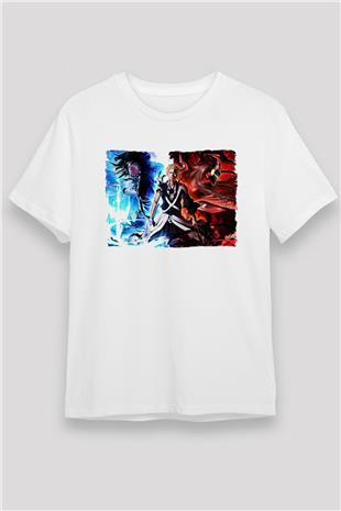 Bleach Unisex Baskılı Beyaz Tişört - Tshirt