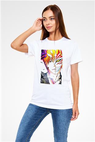 Bleach Unisex Baskılı Beyaz Tişört - Tshirt