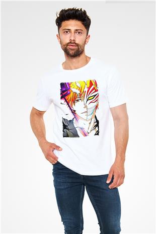 Bleach Unisex Baskılı Beyaz Tişört - Tshirt