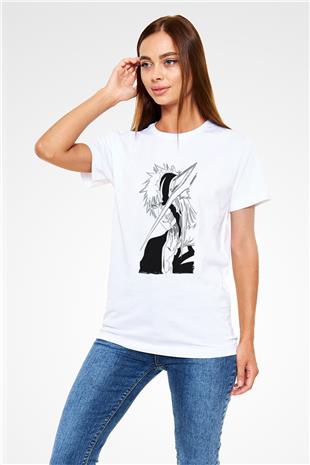 Bleach Unisex Baskılı Beyaz Tişört - Tshirt