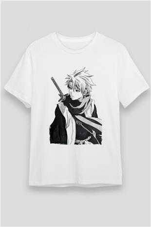Bleach Unisex Baskılı Beyaz Tişört - Tshirt
