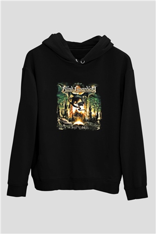 Blind Guardian Baskılı Unisex Siyah Hoodie