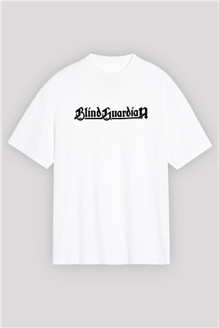 Blind Guardian Beyaz Oversize Tişört Oversize T-shirt - TişörtFabrikası