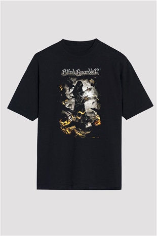 Blind Guardian Siyah Unisex Oversize Tişört T-Shirt
