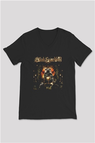 Blind Guardian Siyah Unisex V Yaka Tişört