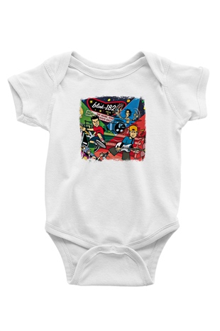 Blink-182 Baskılı Unisex Beyaz Bebek Body - Zıbın