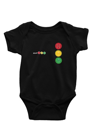 Blink-182 Baskılı Unisex Siyah Bebek Body - Zıbın
