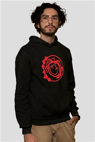 Blink-182 Baskılı Unisex Siyah Hoodie